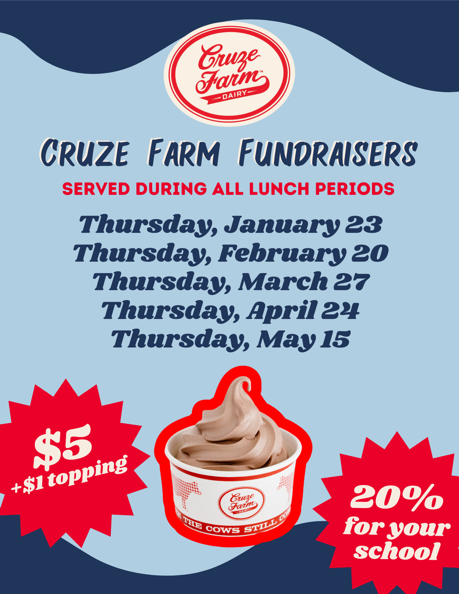  Cruze Farm New Date Flyer